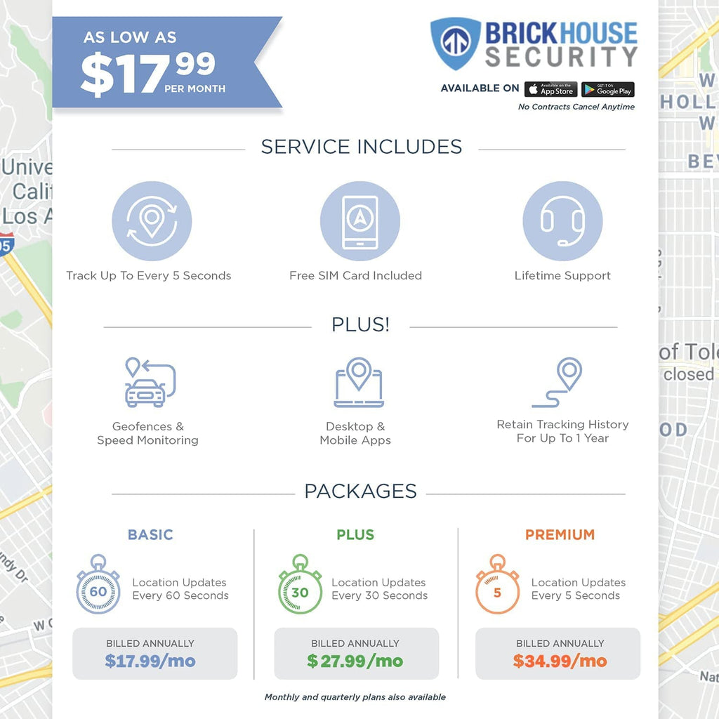 BrickHouse Security Spark Nano 7 4G LTE Micro Realtime GPS Tracker for Covert Monitoring - Subscription Required
