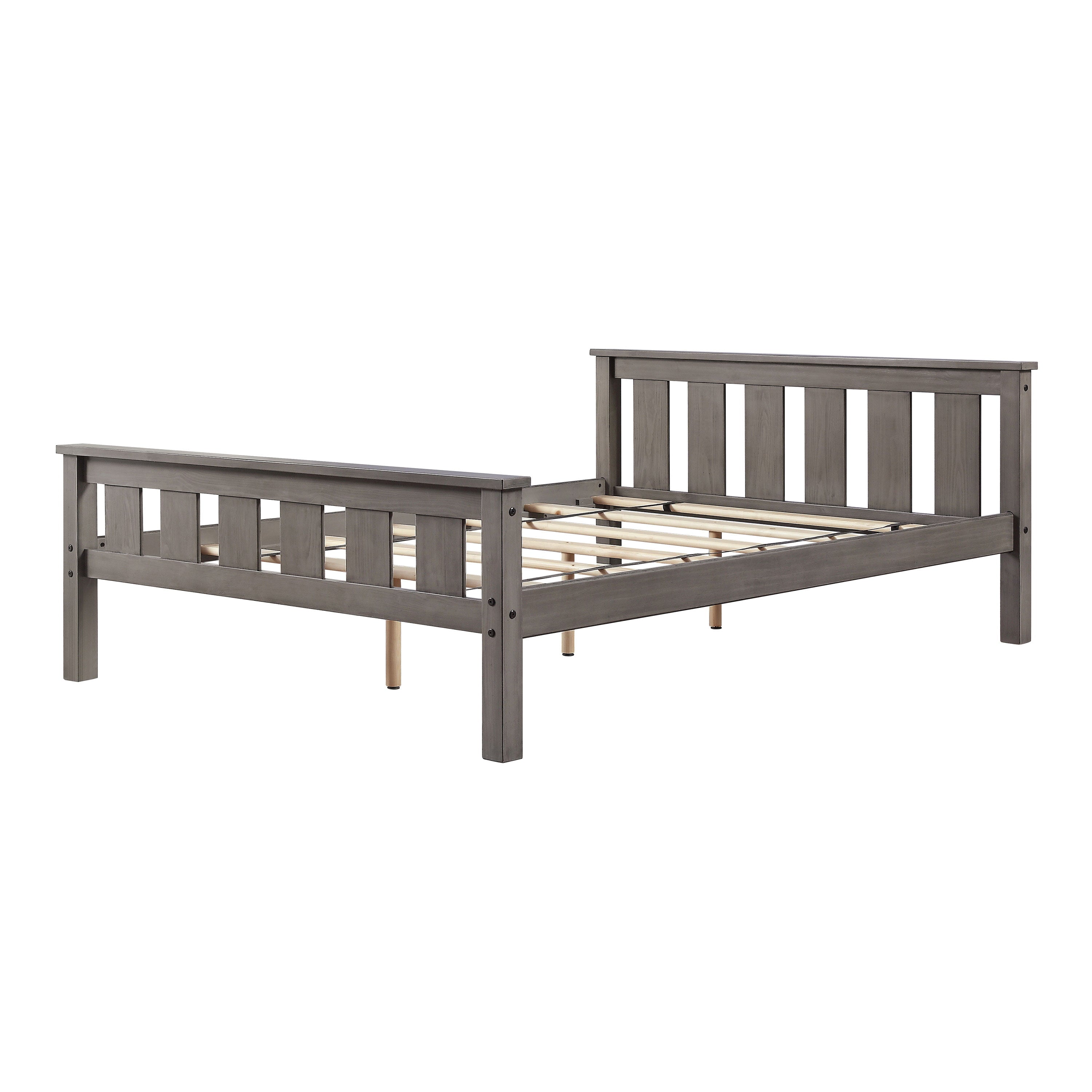 Better Homes & Gardens Kane Wooden Platform Bed, Full Size, Gray
