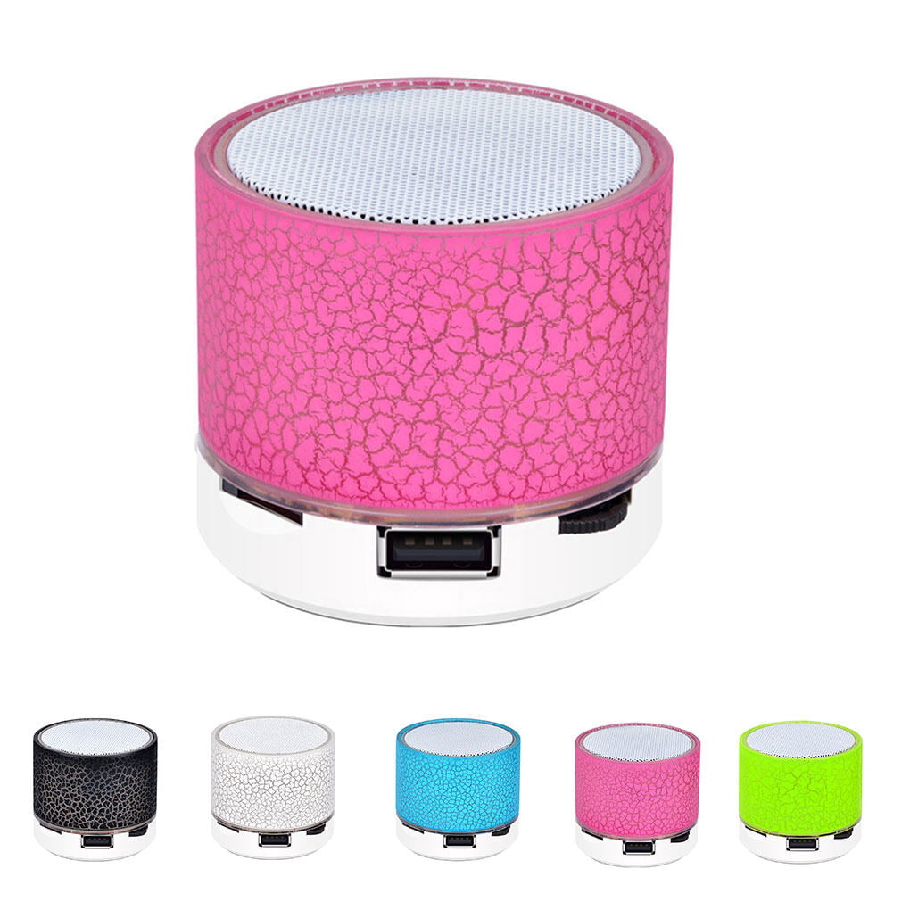 Top-Tech Portable ABS Bluetooth Speaker with 10m Effective Distance Small Sound Speaker Support TF Card/AUX/USB, Pink