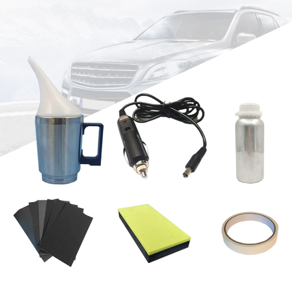 Vehicle Headlight Lens Repair Tool 100ml Repair Agent Polishing Tape Headlights