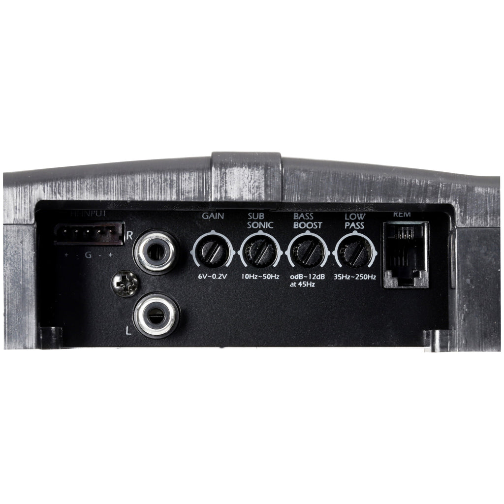 Power Acoustik RZR1-2500D Amplifier | RAZOR Series Subwoofer 1-Channel Amplifier | 2 Ohm Max Power 2,500 Watts