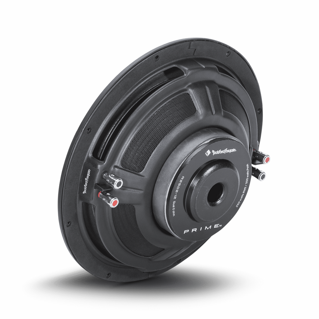 Rockford Fosgate R2SD4-12 Slim Prime 12" R2 4-Ohm DVC Shallow Subwoofer - 250 Watts RMS / 500 Watts Peak