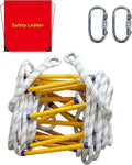 LUKEE 13FT Resin Emergency Fire Escape Ladder Fast to Deploy & Easy to Use Compact