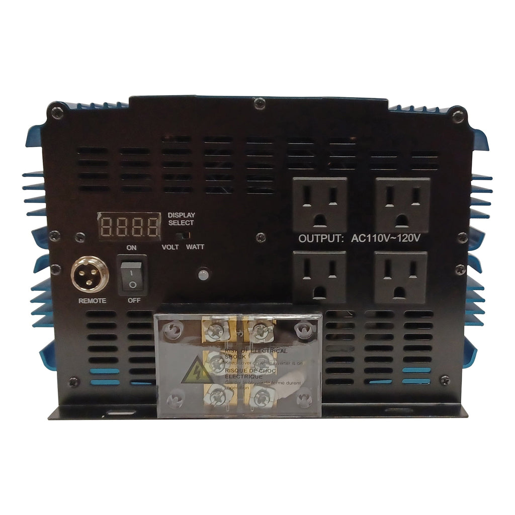 PowerBright PW6000-12 12-Volt Modified Sine Wave Inverter, 6,000 Watts