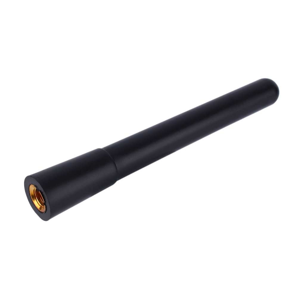 4" Universal Car Black Short Stubby Antenna AM/FM Radio Aerial Mast Screw Type