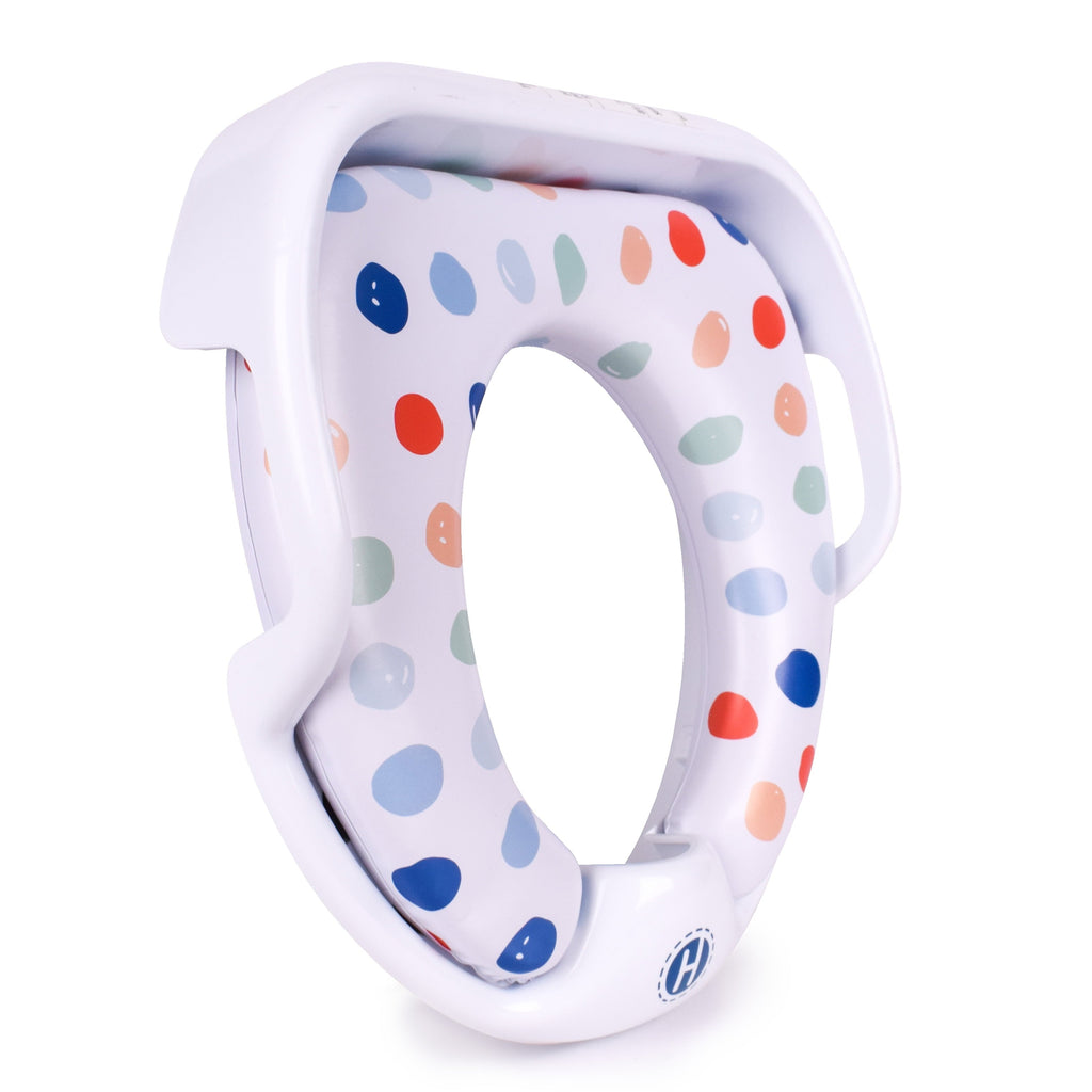 Hopscotch Lane Toddler Soft Potty Training Seat with Storage Hook and Handles, Unisex
