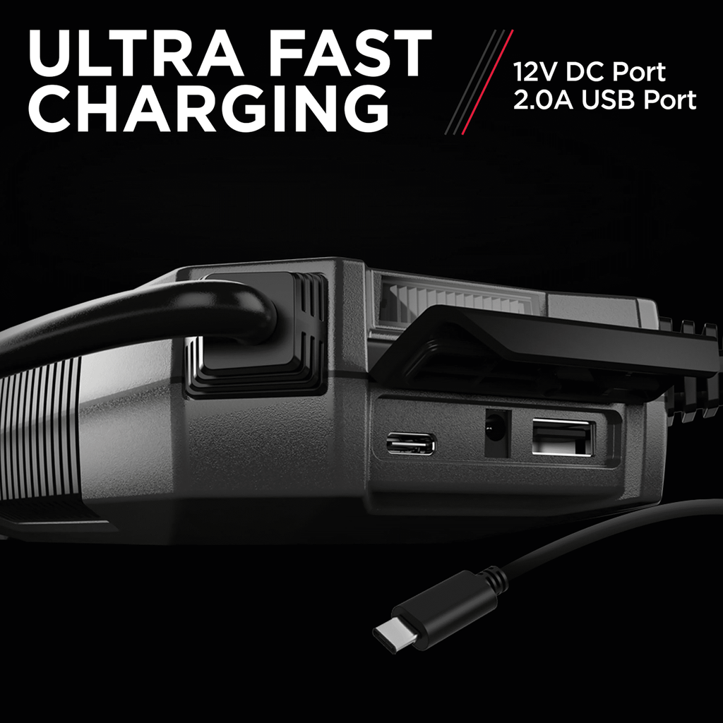 Schumacher 1500A Rugged Jump Starter and Portable Power Pack 12V DC car charger