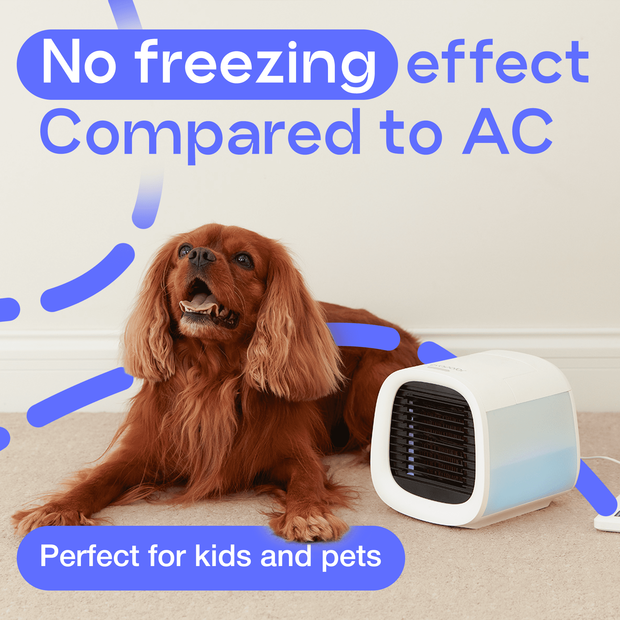Evapolar evaCHILL Personal Air Cooler, Portable Air Conditioner, Evaporative Mini Air Cooler, Humidifier, Cooling 27 oz