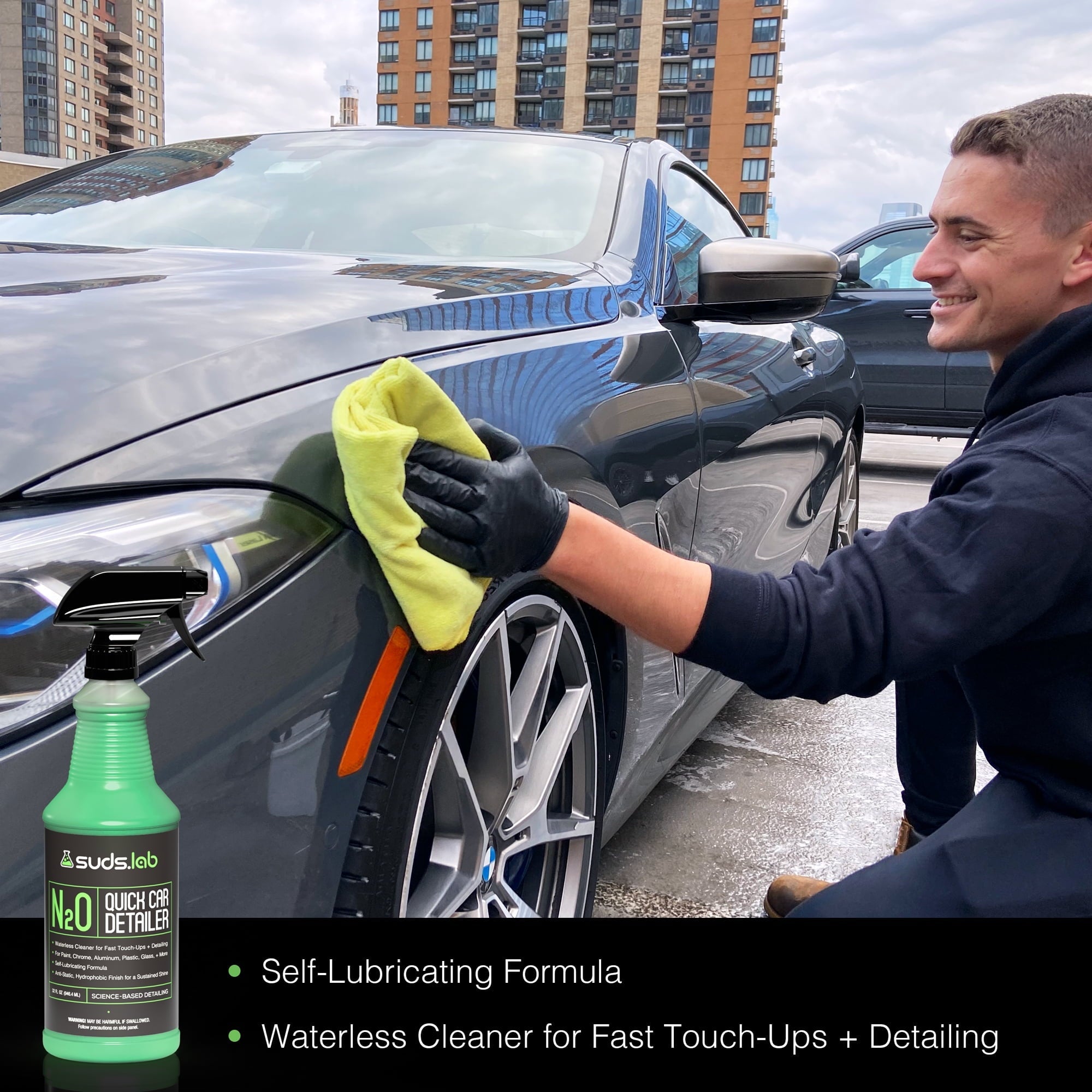 Suds Lab N2O Quick Exterior Vehicle Detailer - 32 oz bottle