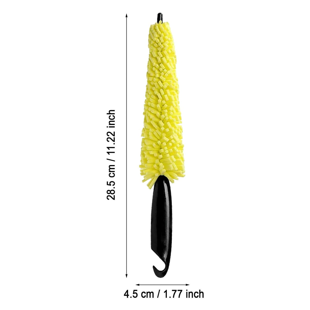 WTN Car Wheel Tire Rim Brush Rim Scrubber Supplies Cleaner Car Wash Equipment Cleaning Tools Duster Car Accessories for Suv Car Motorcycle
