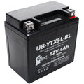 Replacement 2008 Yamaha YW50A Zuma 50CC Factory Activated, Maintenance Free, Scooter Battery - 12V, 4Ah, UB-YTX5L-BS