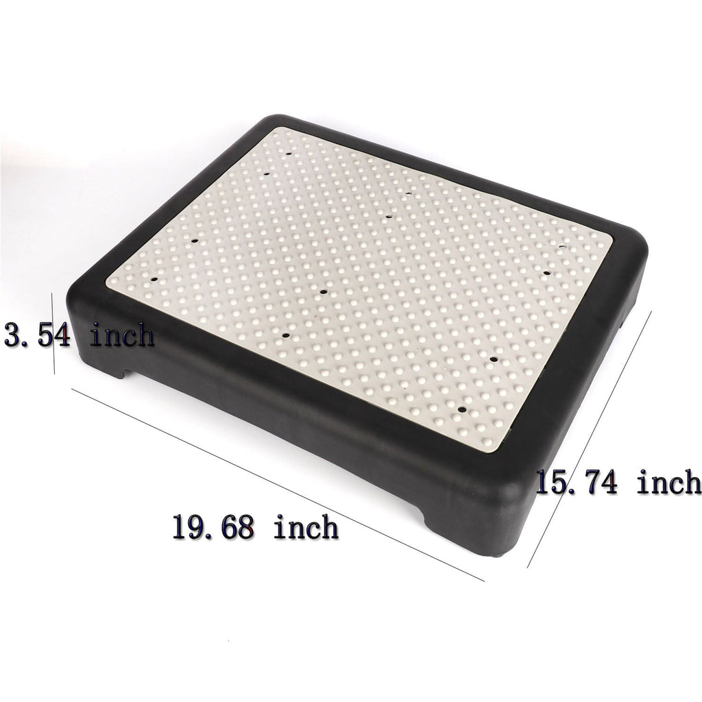 uyoyous 19.7" Wide Platform Safety Half Step – Indoor and Outdoor Mobility Aid for Vehicle, Bedside and Stair Safety
