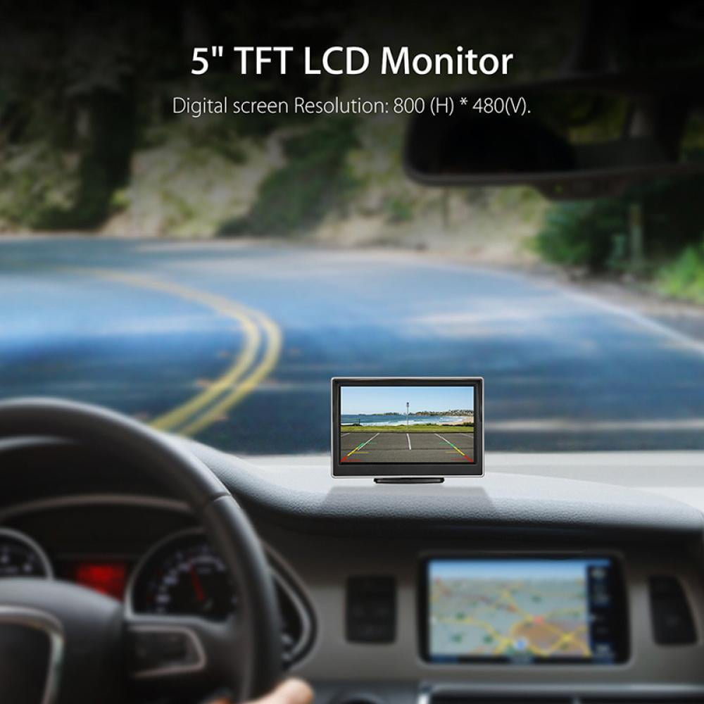 Digital Backup Camera Kit Stable Signal Rear View Night Vision With 5 inch LCD Monitor