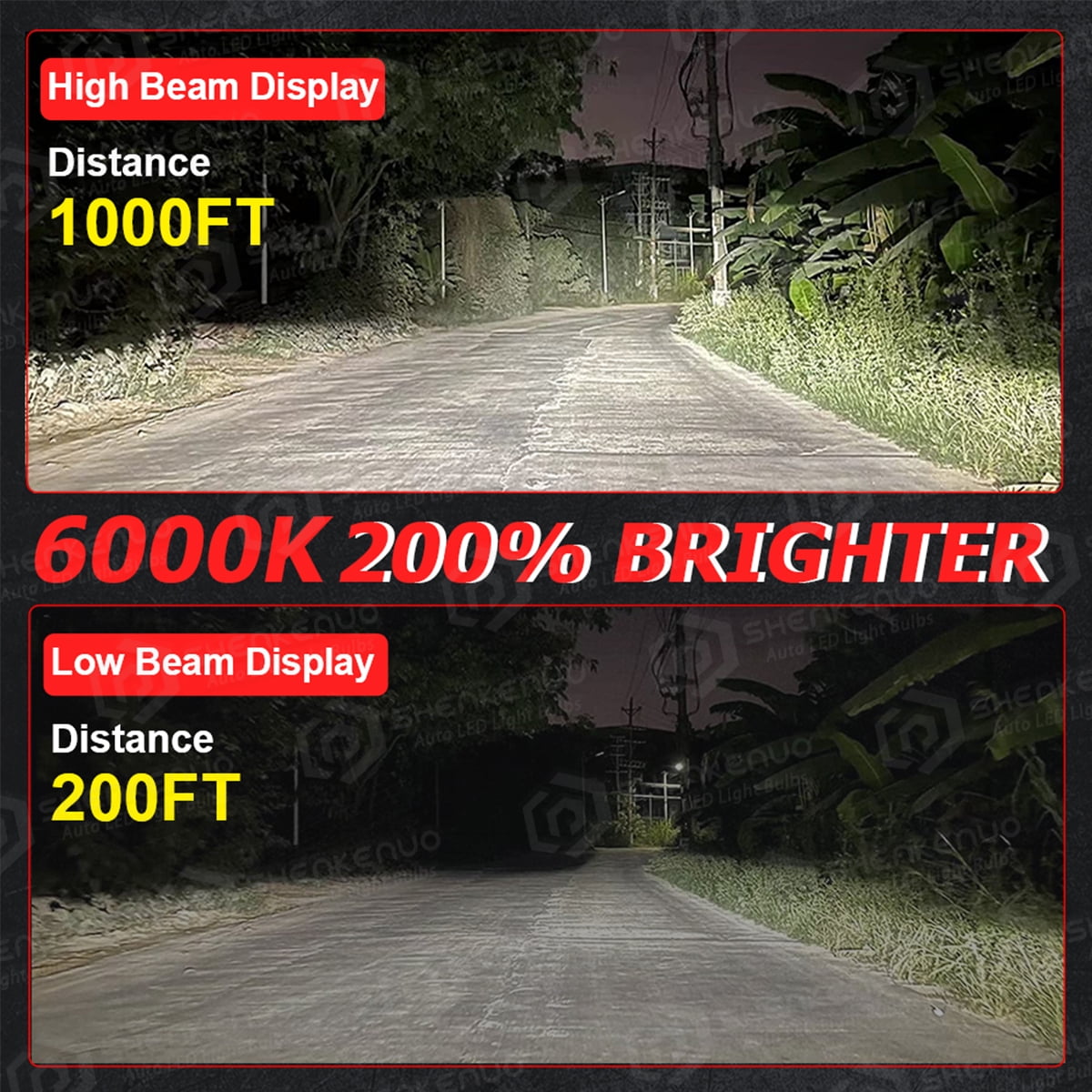 6K LED Headlight+Fog Light Bulbs For GMC Sierra 1500 2500HD 1999 2000 2001 2002