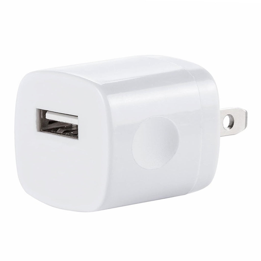 USB Wall Charger Adapter 1A/5V 5-Pack Travel USB Plug Charging Block Brick Charger Power Adapter Cube Compatible with iPhone XS/XS Max/X/8/7/6 Plus, Galaxy S9/S8/S8 Plus, Moto, Kindle, LG, HTC, Google