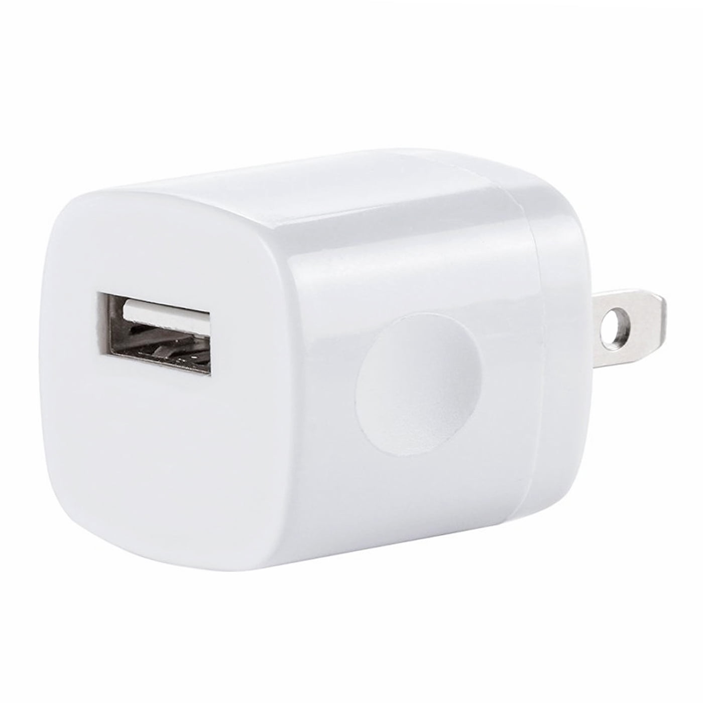 USB Wall Charger Adapter 1A/5V 5-Pack Travel USB Plug Charging Block Brick Charger Power Adapter Cube Compatible with iPhone XS/XS Max/X/8/7/6 Plus, Galaxy S9/S8/S8 Plus, Moto, Kindle, LG, HTC, Google