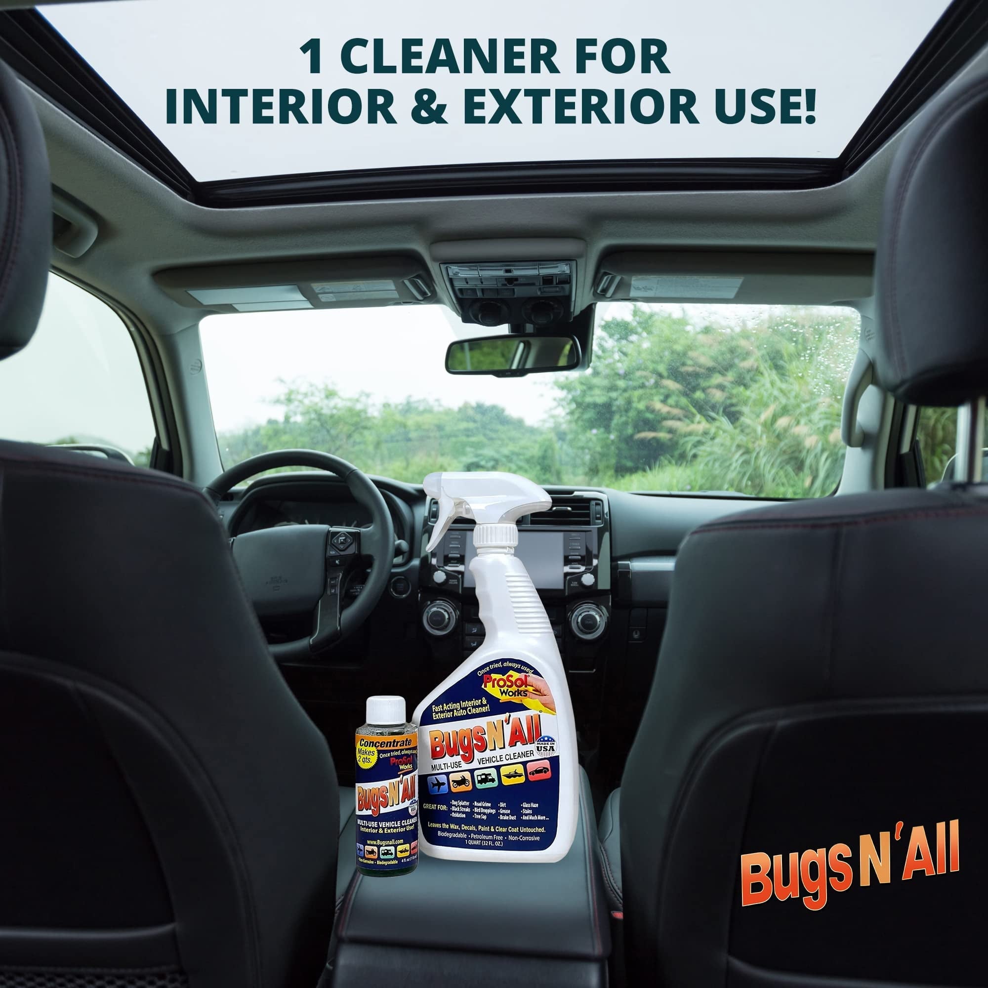 ProSol Works Bugs N All - Bug and Tar Remover Car Detailing Product, 4 oz