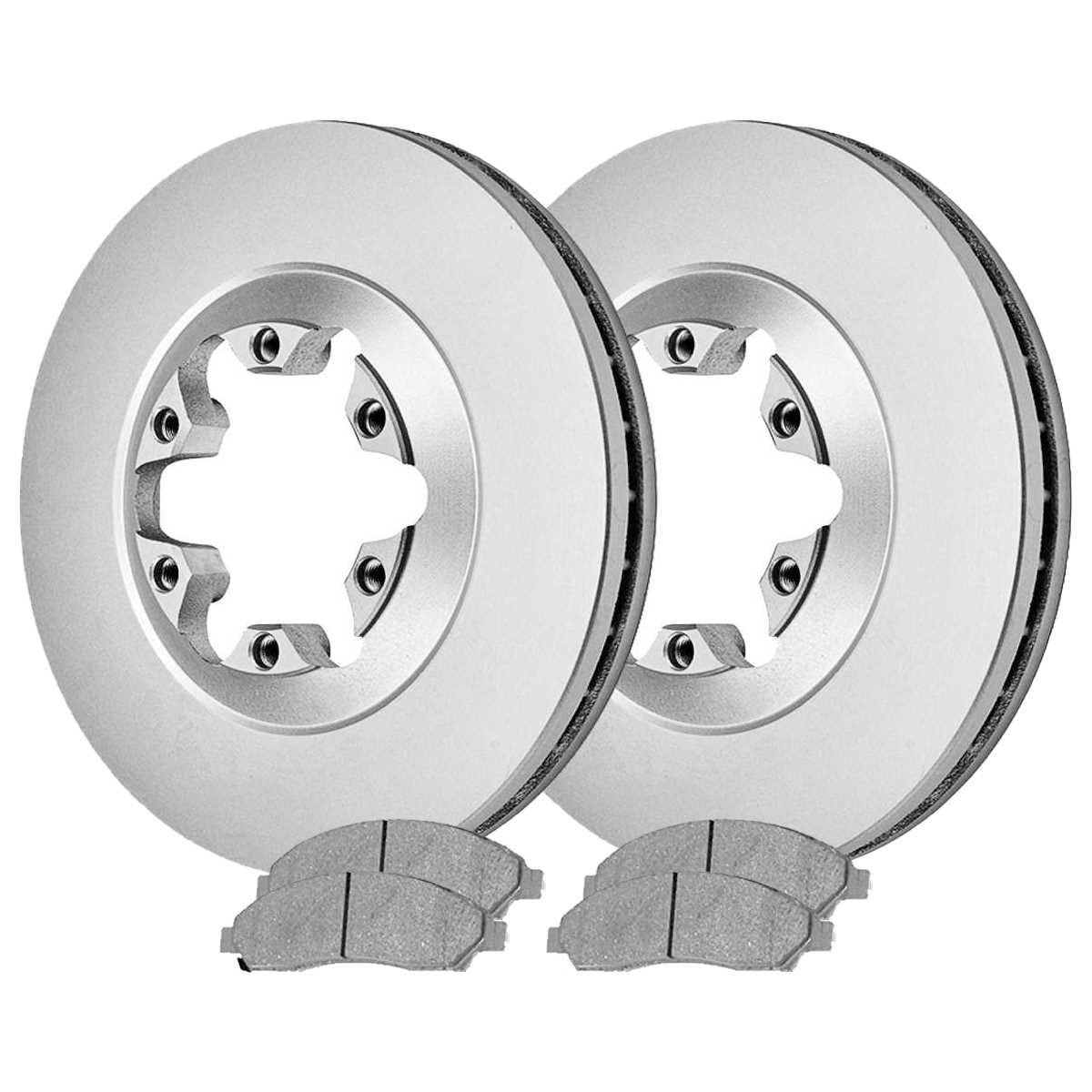 AutoShack Front Brake Rotors and Ceramic Pads Kit Driver and Passenger Side Replacement for 2004-2008 Chevrolet Colorado 2004-2008 GMC Canyon 2006 Isuzu i-280 i-350 2007-2008 i-290 i-370 3.7L 4WD RWD