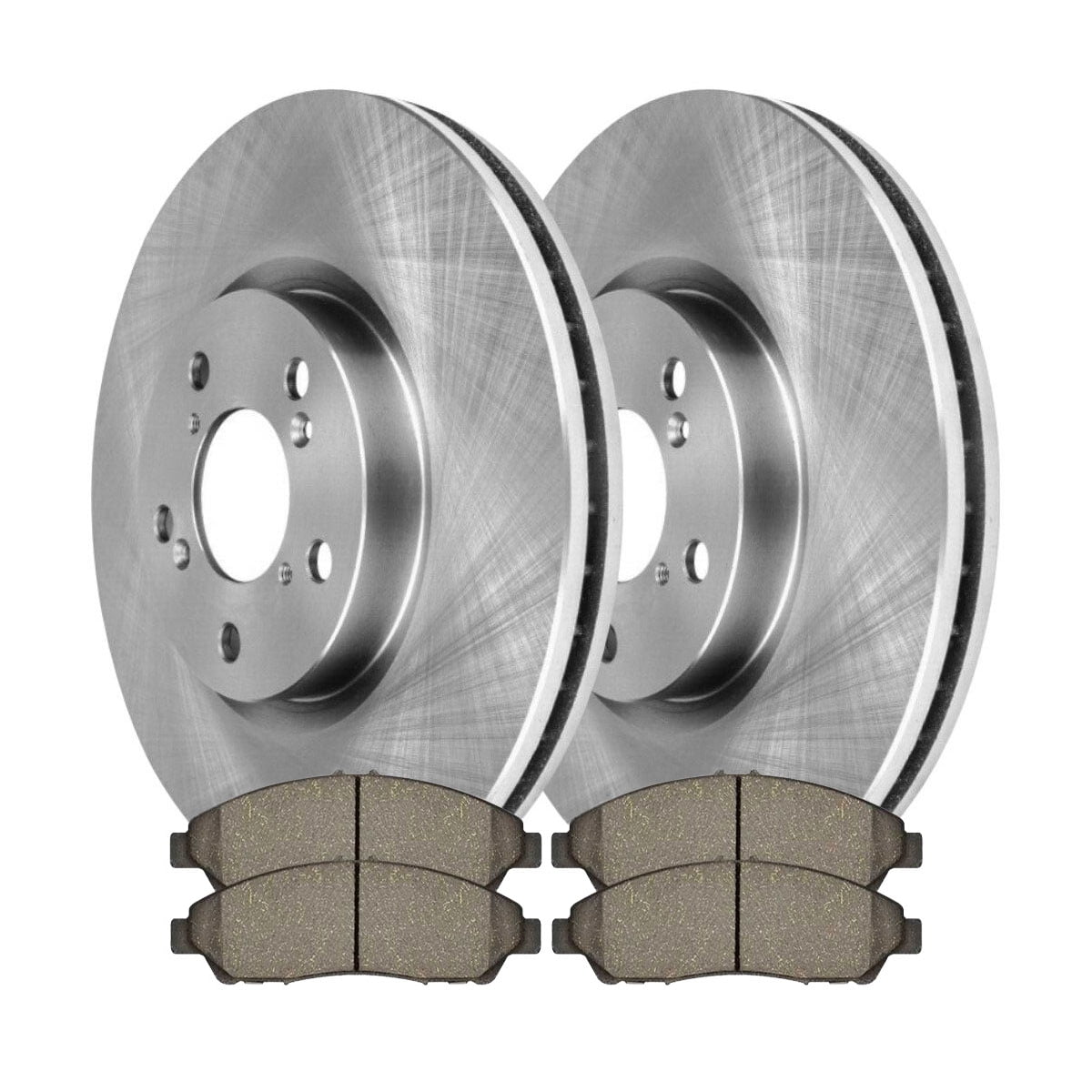 AutoShack Front Brake Rotors and Ceramic Pads Kit Driver and Passenger Side Replacement for 2009-2015 Honda Pilot 2007-2012 2013 Acura MDX 2010-2013 ZDX 2018 RLX 3.5L 3.7L V6 AWD FWD