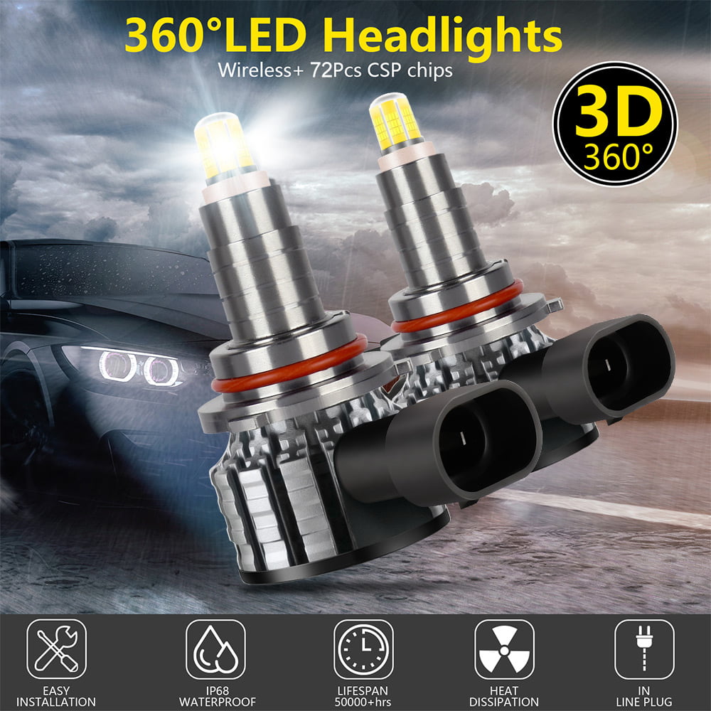 For Chevrolet Colorado 2021 2020 2 PCS 9005 HB3 LED Headlight Super Bright Bulbs Kit White 15000LM High/Low Beam