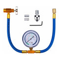 Bullet Piercing Tap Valve Kit R134A Charging Hose Can Tap with Gauge R-12/R-22