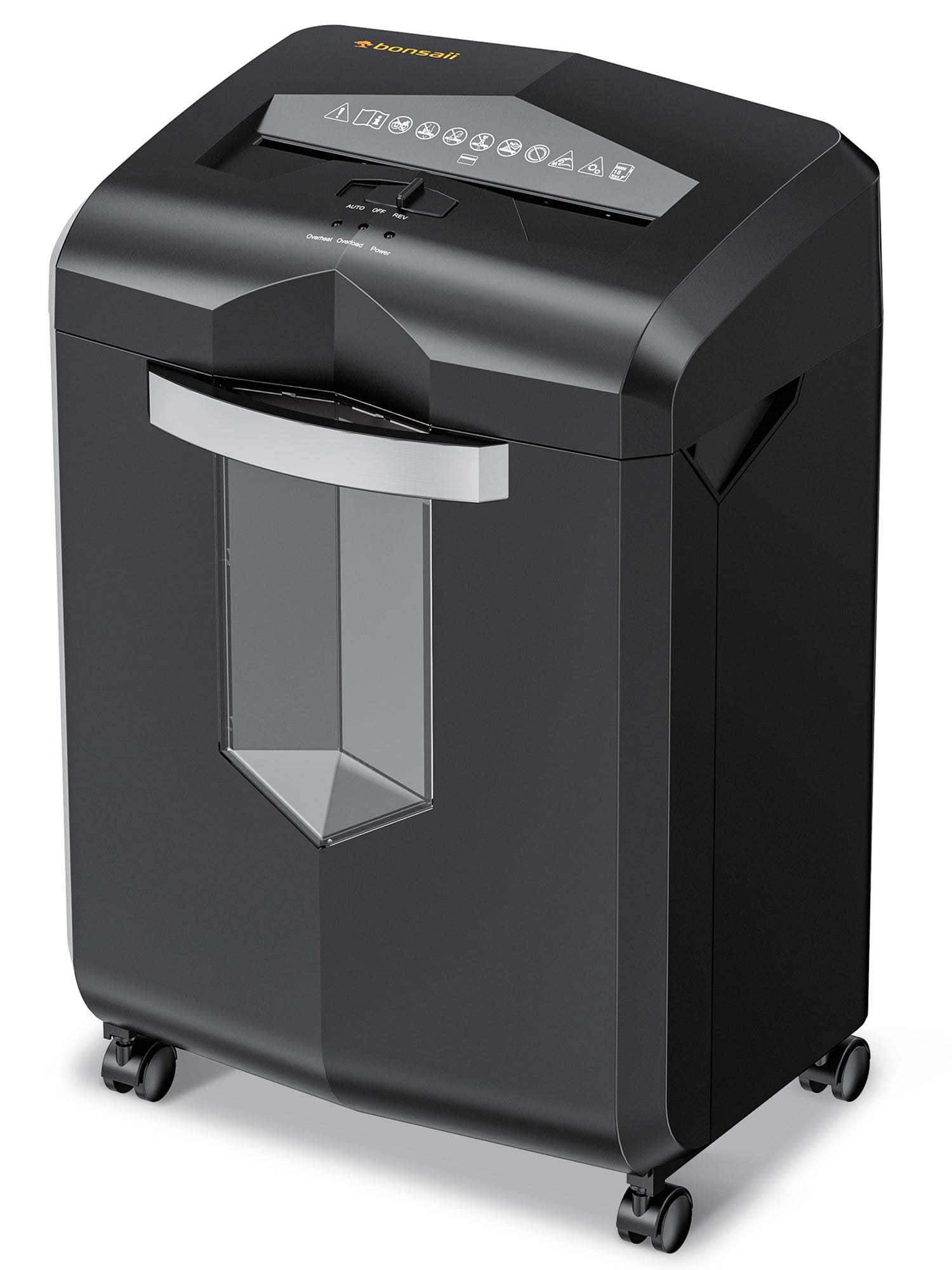 Bonsaii Paper Shredder 18-Sheet Cross-Cut Shredder for Home Office with Wastebasket