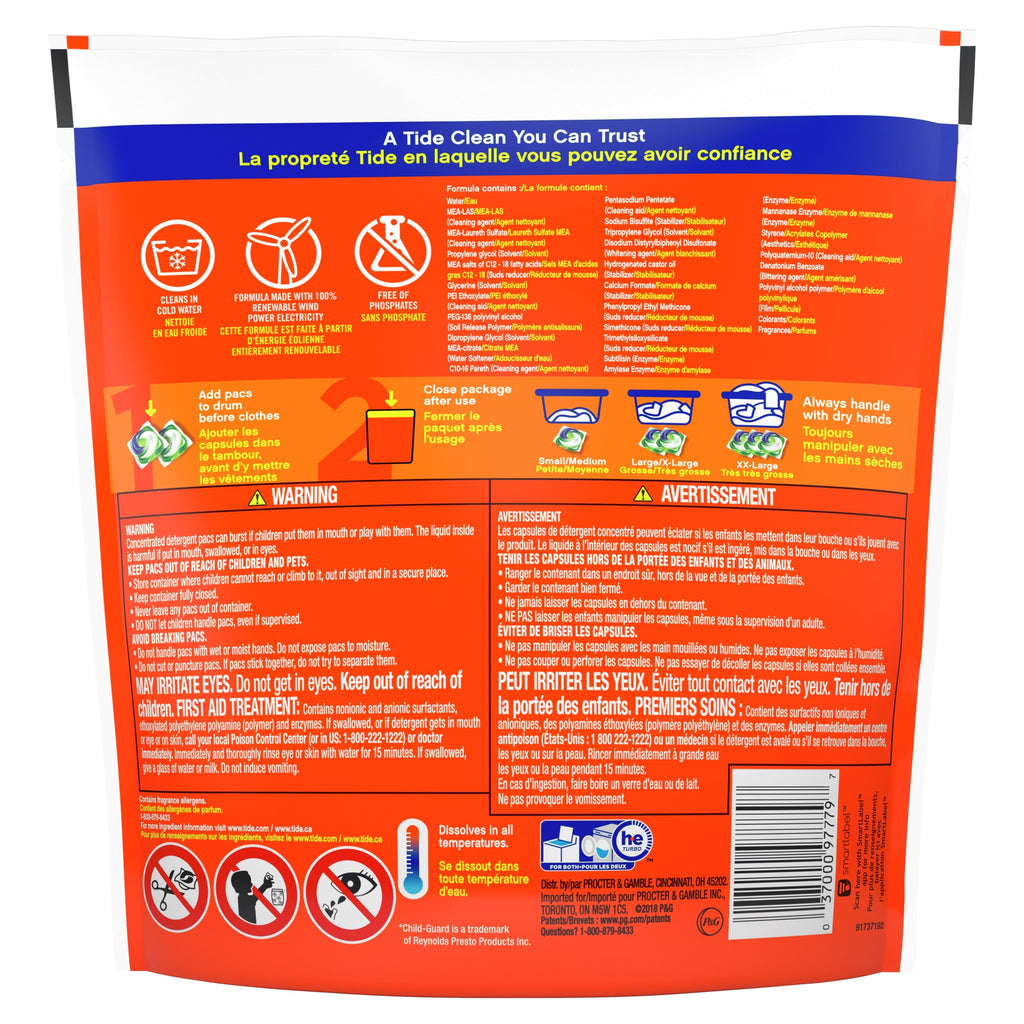 Tide Pods Laundry Detergent Soap Packs with Downy, April Fresh, 12 Ct