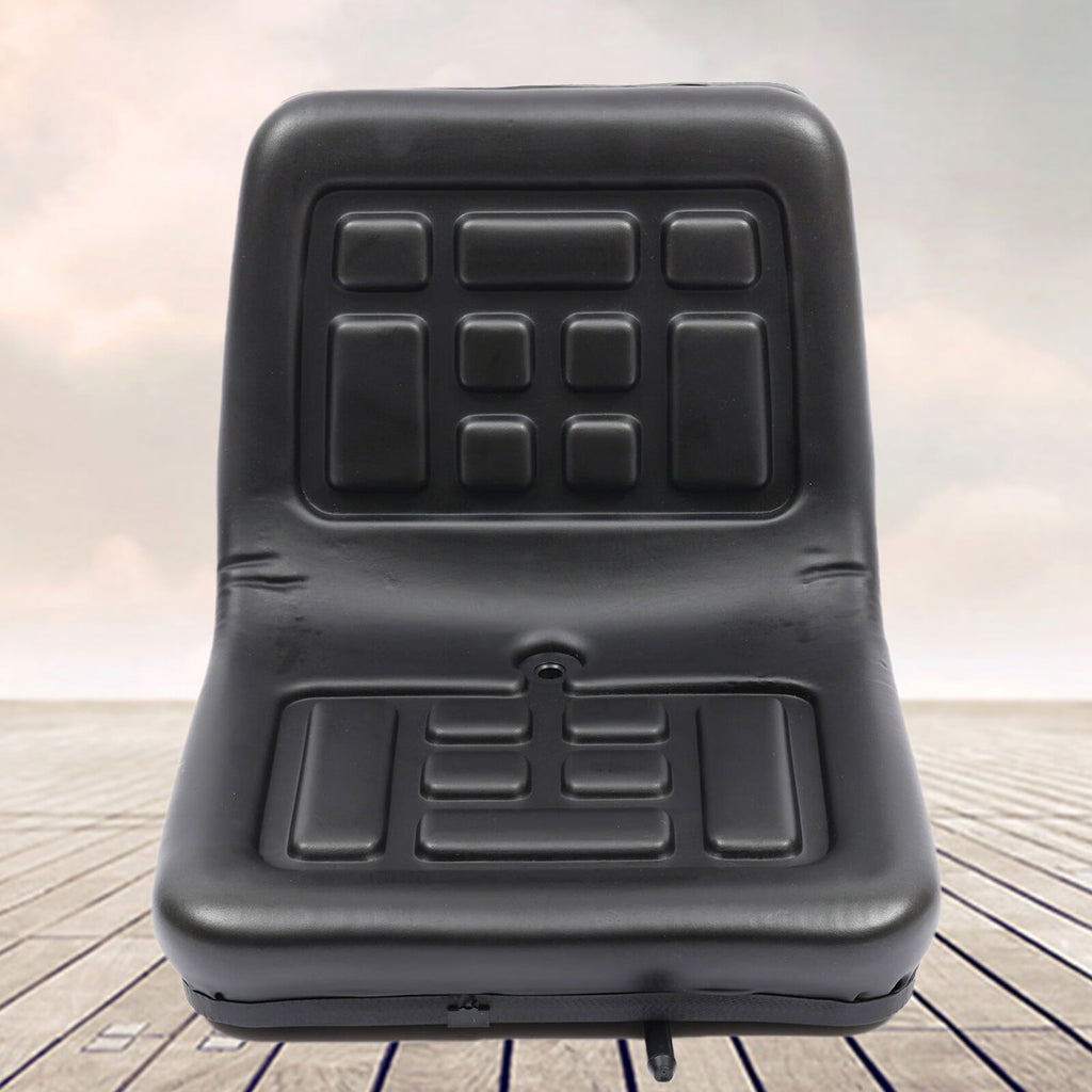ANQIDI General Compact Tractor Seat Adjustable Suspension Seat with Brackets for Tractor Digger (Black)