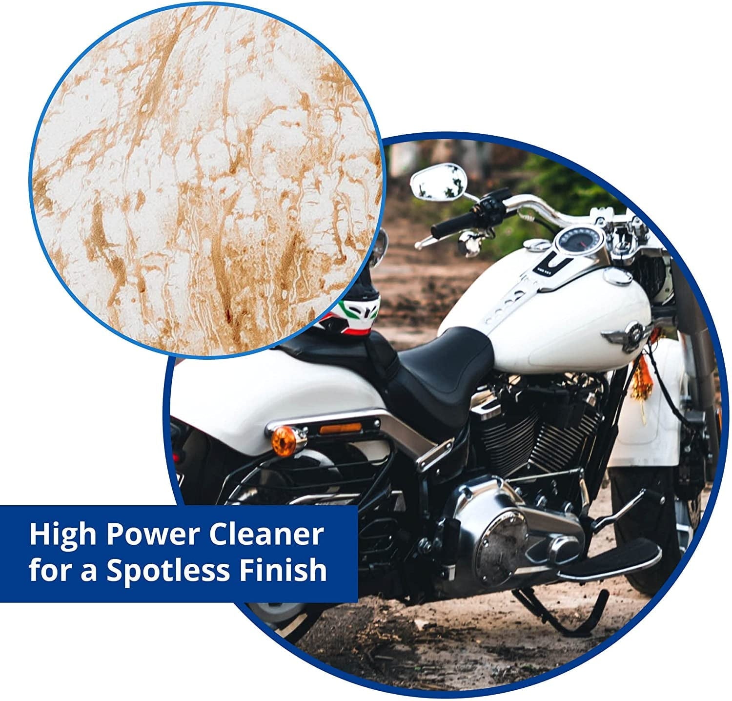 Shinykings Wash&Shine 66 WATERLESS Motorcycle cleaner as Cleaning Kit 16.9 fl.oz with Premium cleaning cloth
