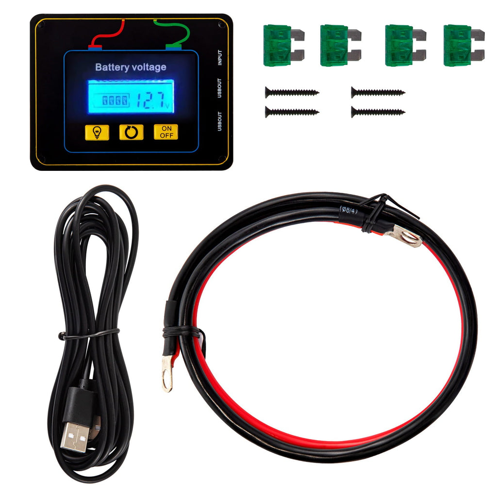 VEVOR Power Inverter 2000W Modified Sine Wave Inverter DC24V to AC120V Car Converter with USB Port LCD Display Remote Controller LED Indicator AC Outlets Inverter for Car RV Truck Boat Travel Camping