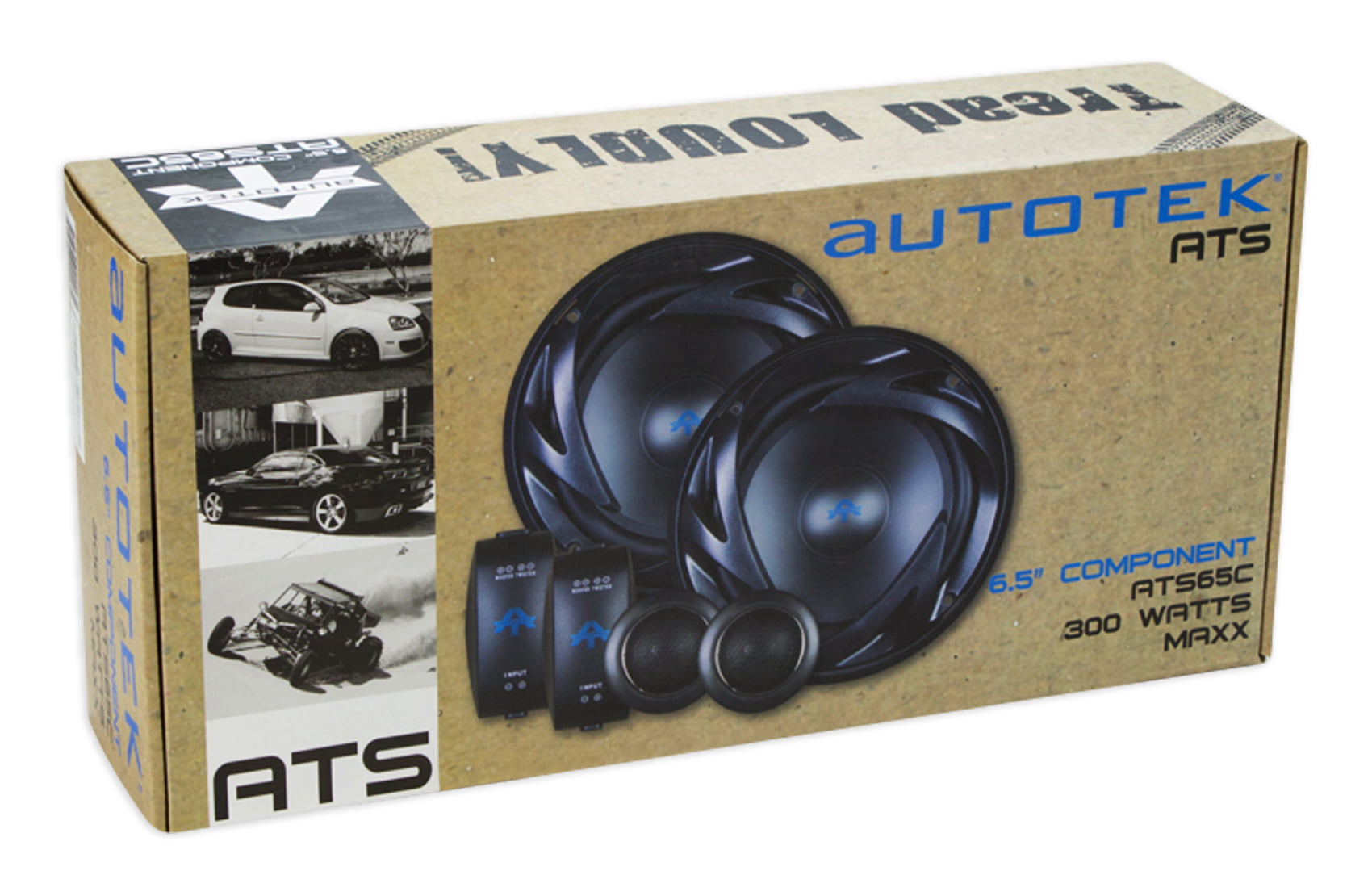 Pair AUTOTEK ATS65C 6.5" 600w Component Speakers+Pair ATS693 6x9" 800w Speakers