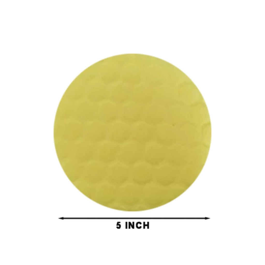 George Buffing Polishing Pads  5Pcs 5 Inch Face For 5.5 Inch 150mm Backing Plate Composite Buffing Sponge Pads Cutting Polishing Pad Kit For Car Buffer Polisher Compounding