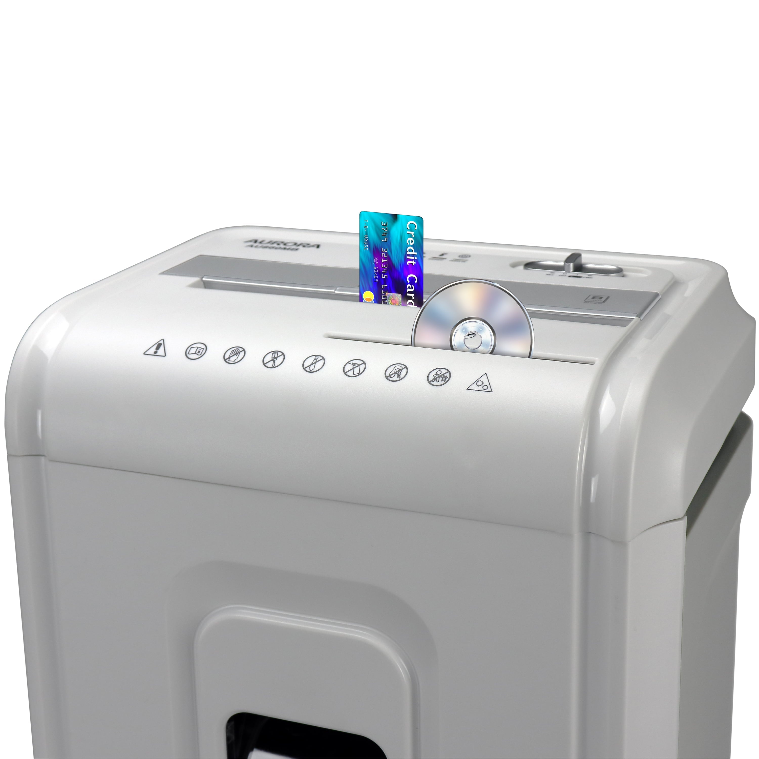 Aurora GB AU860MB High-Security 8-Sheet Micro-Cut Shredder, CD/DVD and Credit Card, Pullout Basket