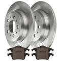 AutoShack Rear Brake Rotors and Ceramic Pads Kit Driver and Passenger Side Replacement for 1999-2004 2005 2006 Volvo S80 2001-2007 V70 2001-2009 S60 2003-2007 XC70 2.3L 2.4L 2.5L 2.8L 2.9L AWD FWD