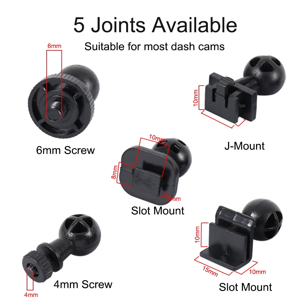 Willstar Car Mounted Universal Recorder Bracket Dash Cam Holder Camera Stand Suction Cup