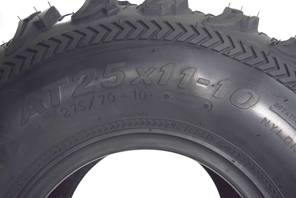 Kenda Bear Claw EX 25x8-12 F 25x10-12 R ATV 6 PLY Tires Bearclaw - 4 Pack Set