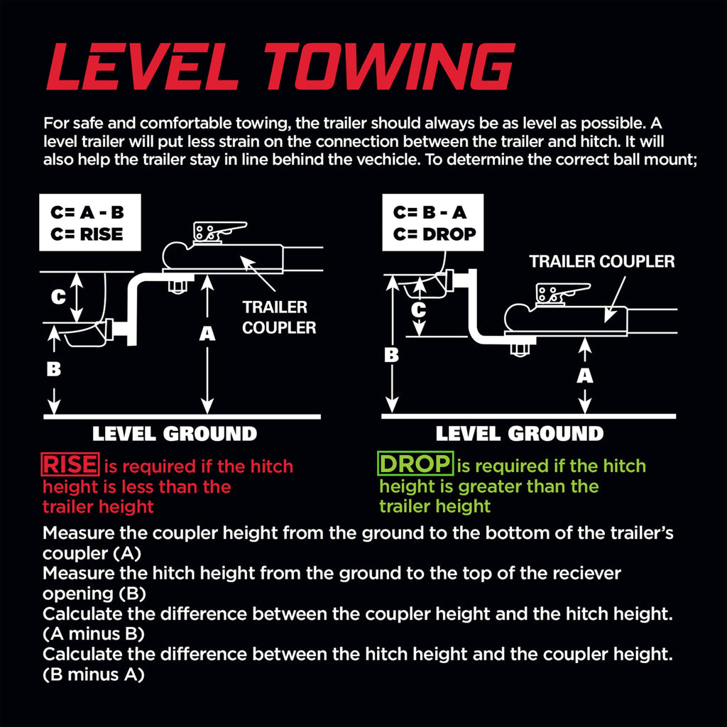 TowSmart Hitch Towing X Mount, Class III, 5.25in Drop, 4in Rise, 1in Shank, 7225, 5000lb, 1 Each