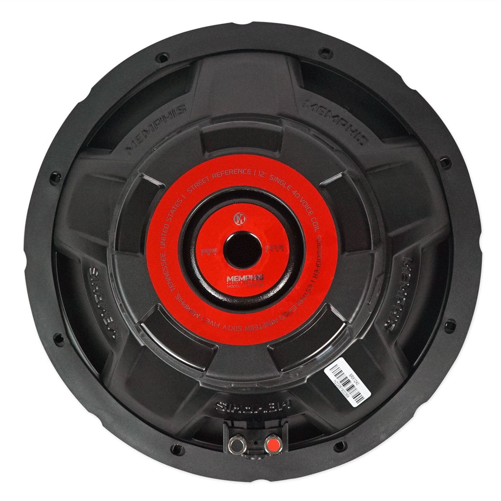 Memphis Audio SRX1240 500w Peak / 250w RMS 12" SRX Car Audio Subwoofer+Amplifier