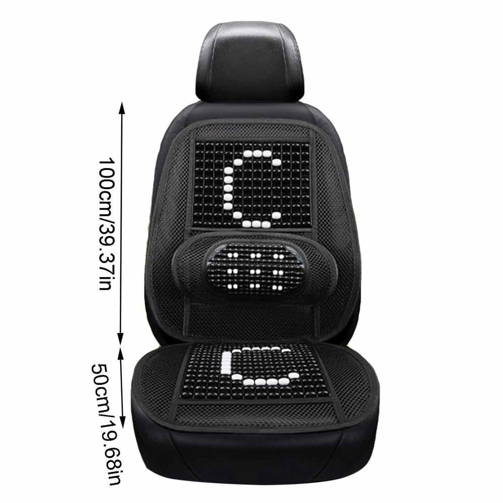 Tohuu Beaded Seat Covers for Cars Wooden Beaded Ultra Comfort Massaging Car Seat Cushion Car Driver Massaging Cushion for Car Truck Seat current