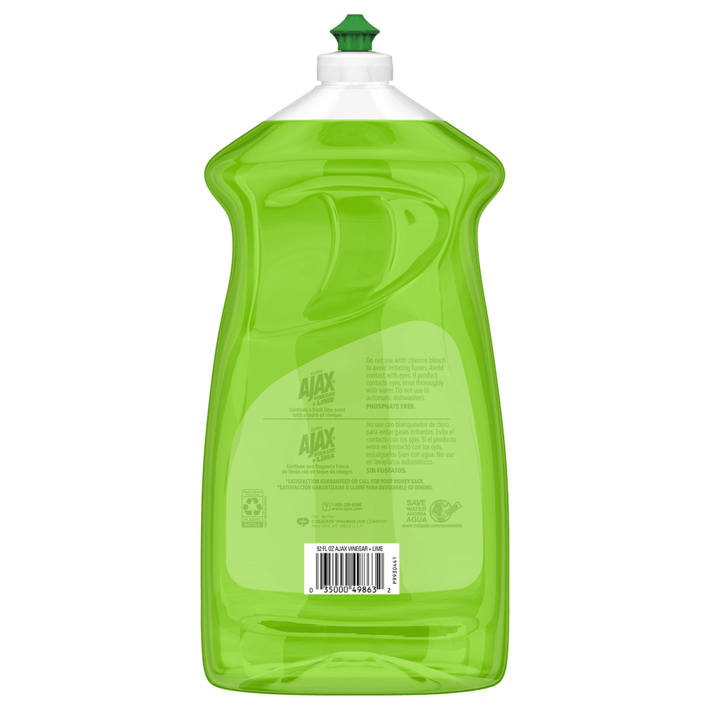AJAX Liquid Dish Soap, Lime Scent,52 Fluid Ounce