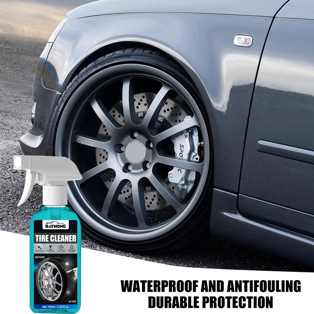 QISIWOLE Tire Cleaner - Rim and Tire Cleaner for Brake Dust and Grime - Safe for Alloy, Chrome, Aluminum, and More - 3.38 Oz