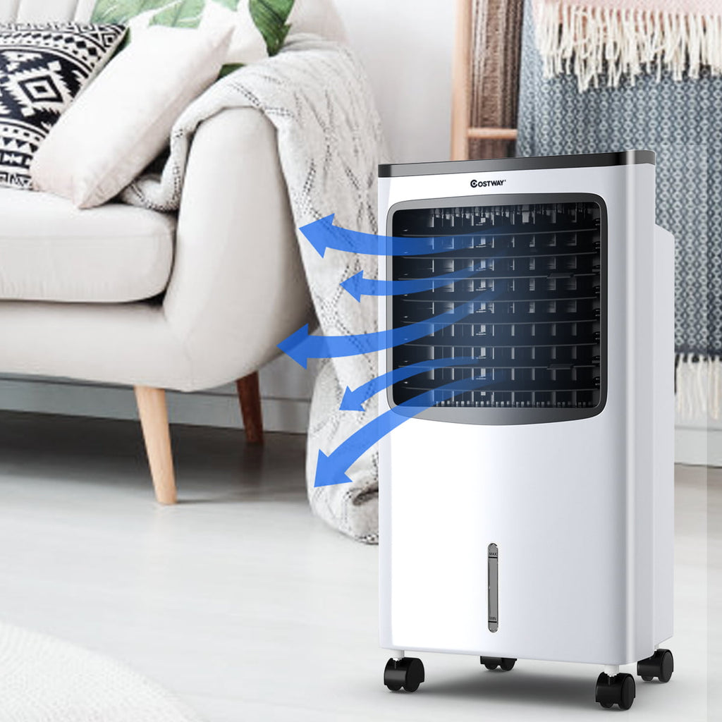 Costway Portable  Cooler Fan Filter Humidify Anion W/ Remote Control