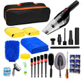 Randolph Efficient Complete Car Interior Vacuum Cleaner Set 33 Piece Set Tire Cleaning Tool Car Wash Brush
