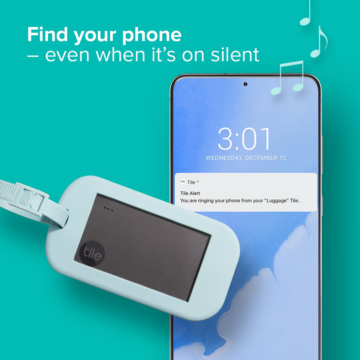 Tile Slim (2022) - 1 Pack - Black - Thin Bluetooth Tracker, Wallet Finder and Item Locator