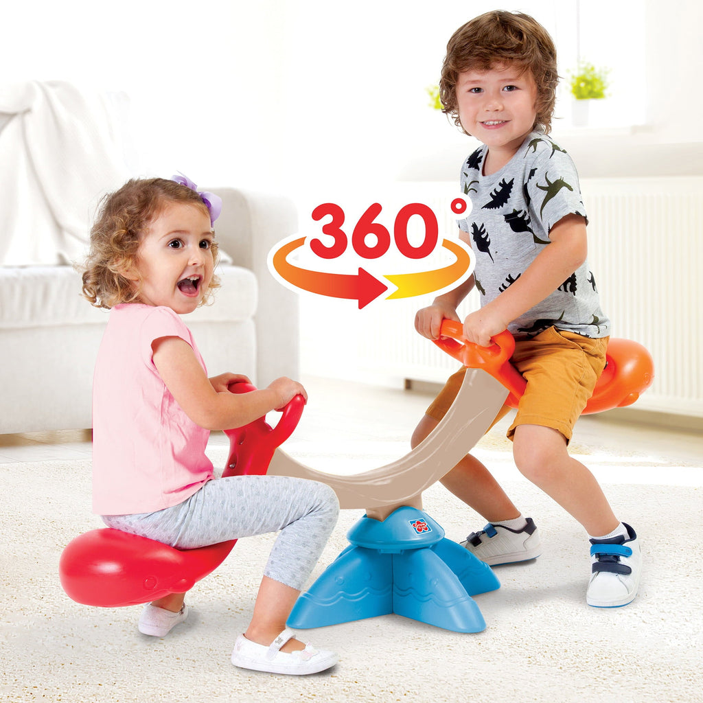Grow'n up: Happy Whale Seesaw - Indoor & Outdoor Use, For Ages 2 to 5 Years