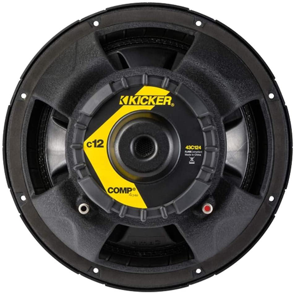 Kicker 43C124 Classic 12" Comp 4 Ohm SVC Subwoofer