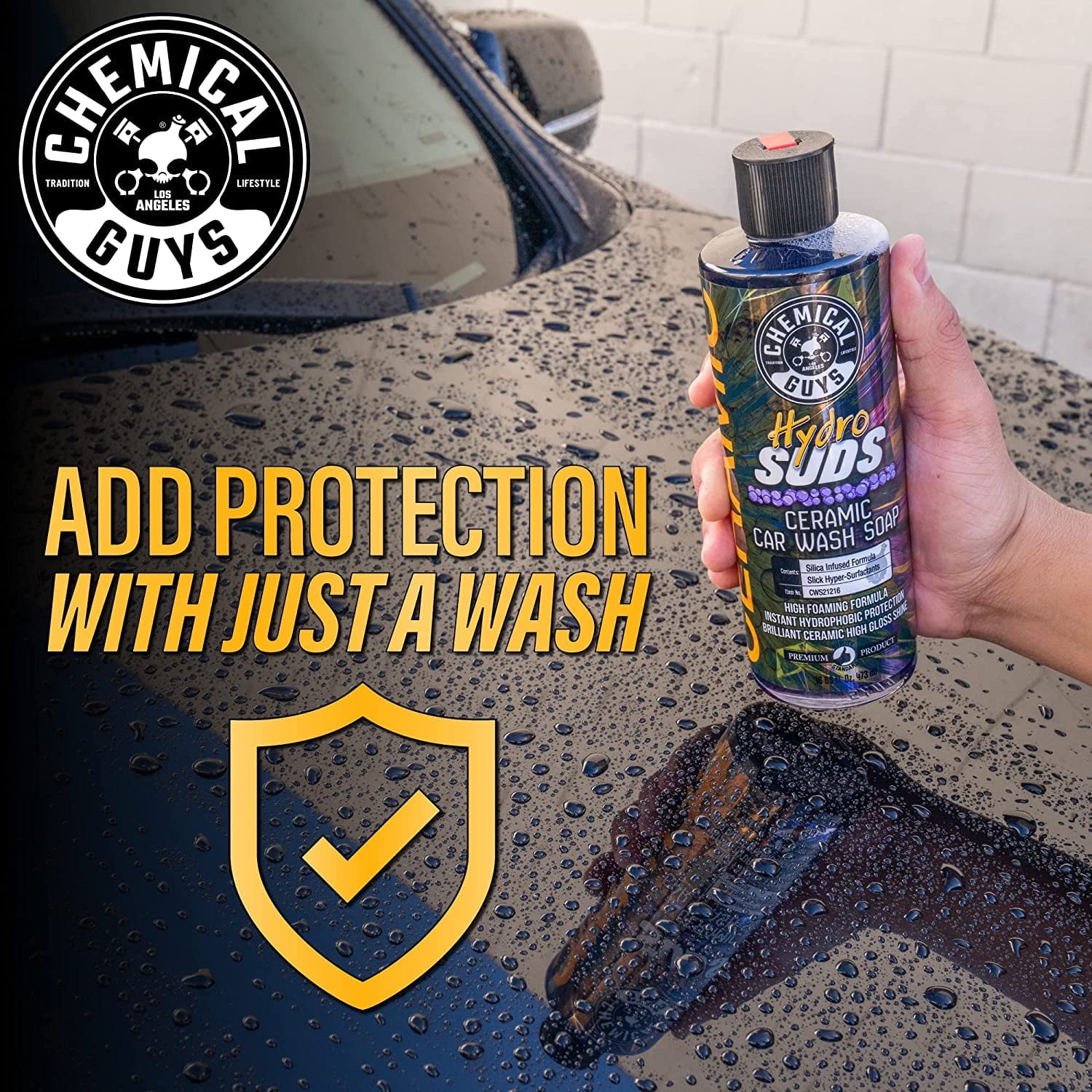 Chemical Guys Hydrosuds High-Gloss Hyper Foaming SiO2 Ceramic Car Wash Soap