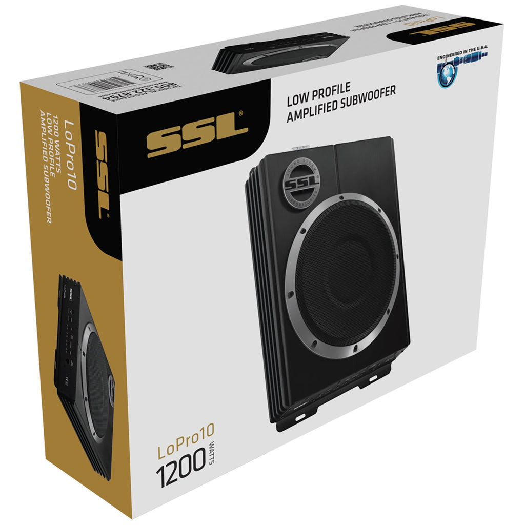 Sound Storm Laboratories LOPRO10 10” Low Profile Amplified Car Subwoofer
