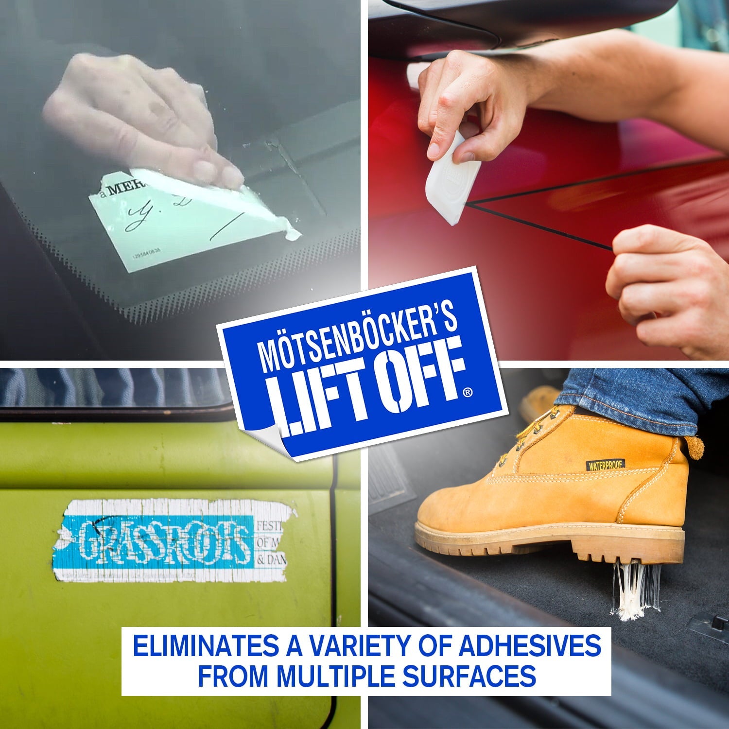 Motsenbocker's Lift-off Sticker, Tape and Adhesive Remover, 16 oz., White, 1 Each