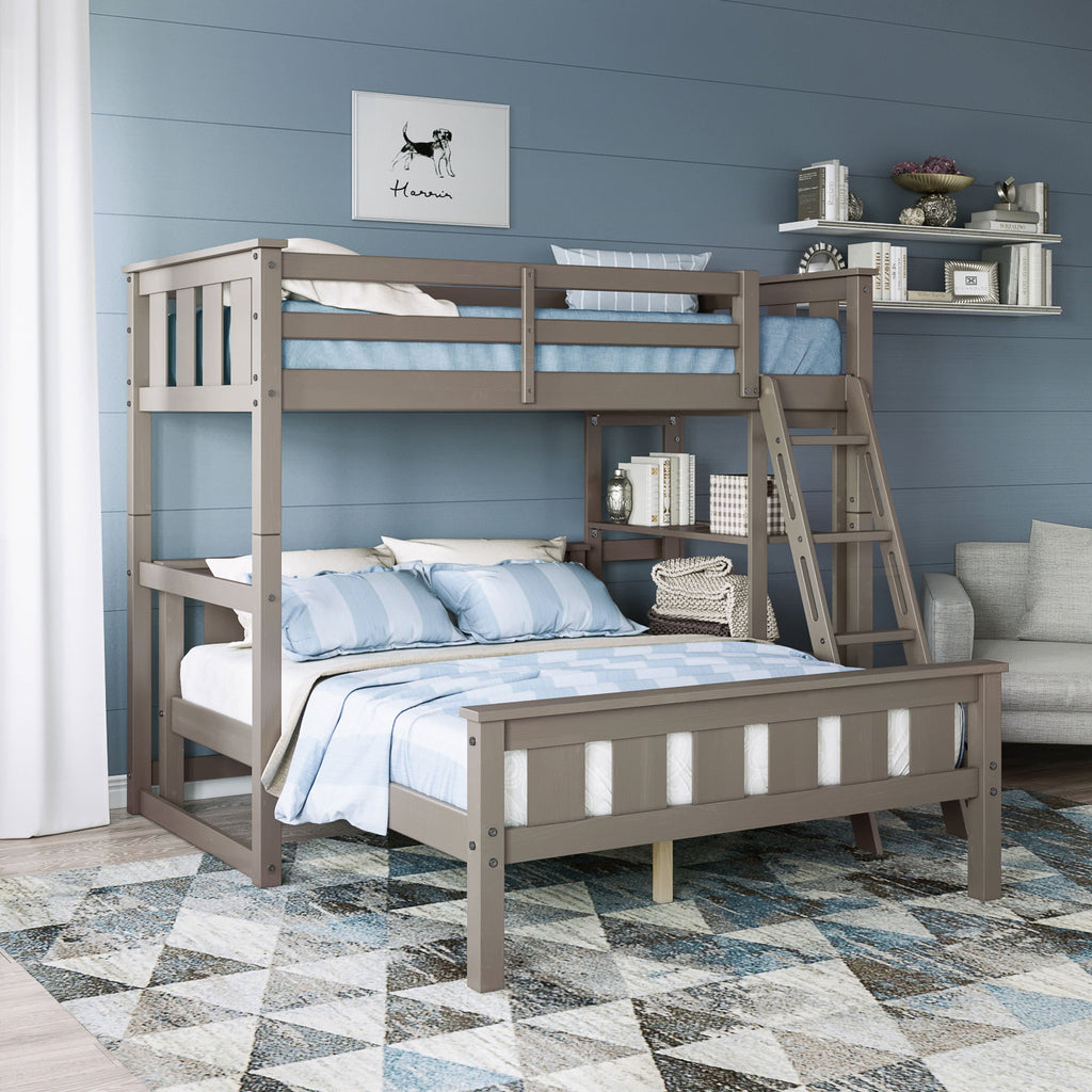 Better Homes & Gardens Kane Wooden Platform Bed, Full Size, Gray